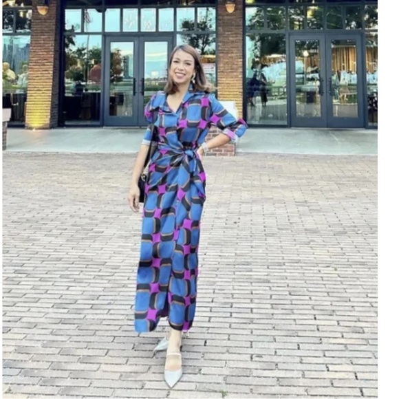 90 BLOGGERS FAVE NWT ZARA FW22 WOMAN PRINTED WRAP MAXI DRESS MULTICOLORED M - Picture 5 of 9